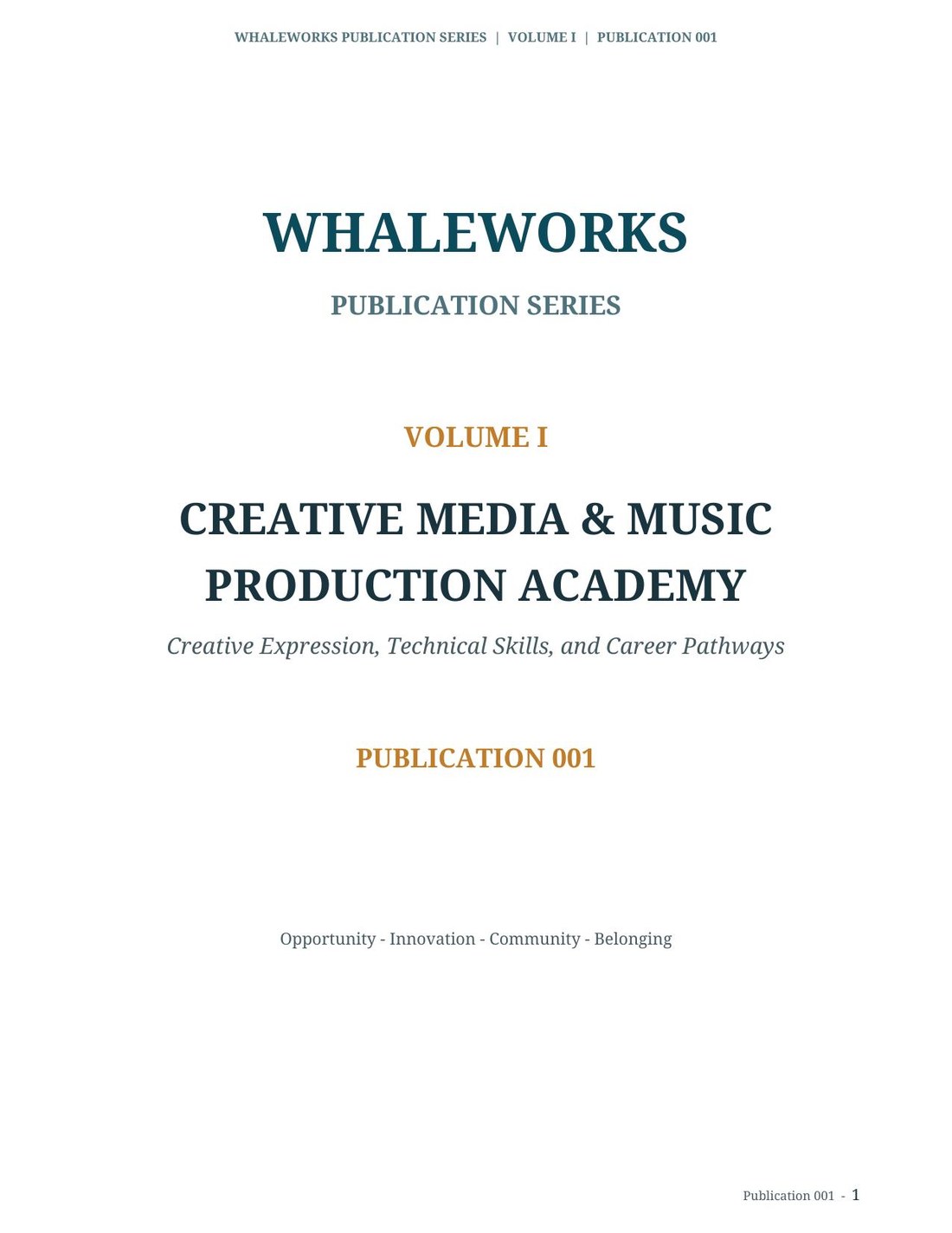 Cover of Creative Media & Music Production Academy