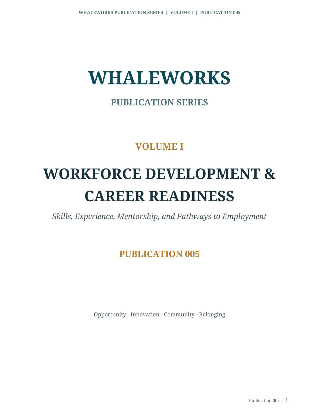 Cover of Workforce Development & Career Readiness