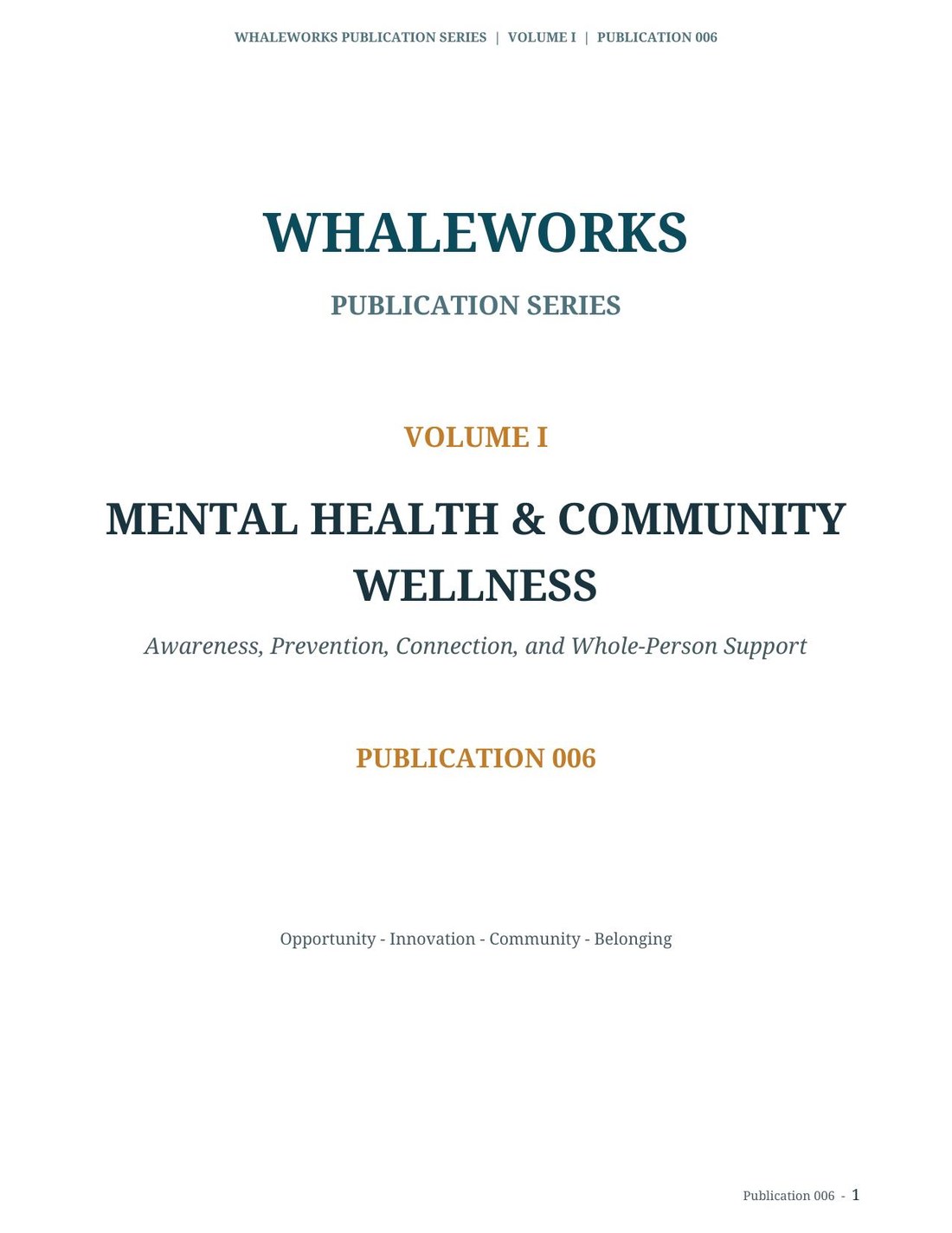 Cover of Mental Health & Wellness