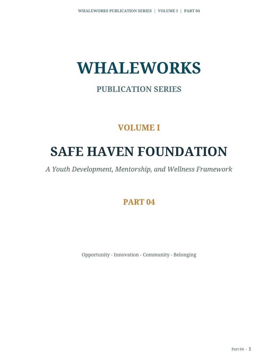 Cover of Safe Haven Foundation